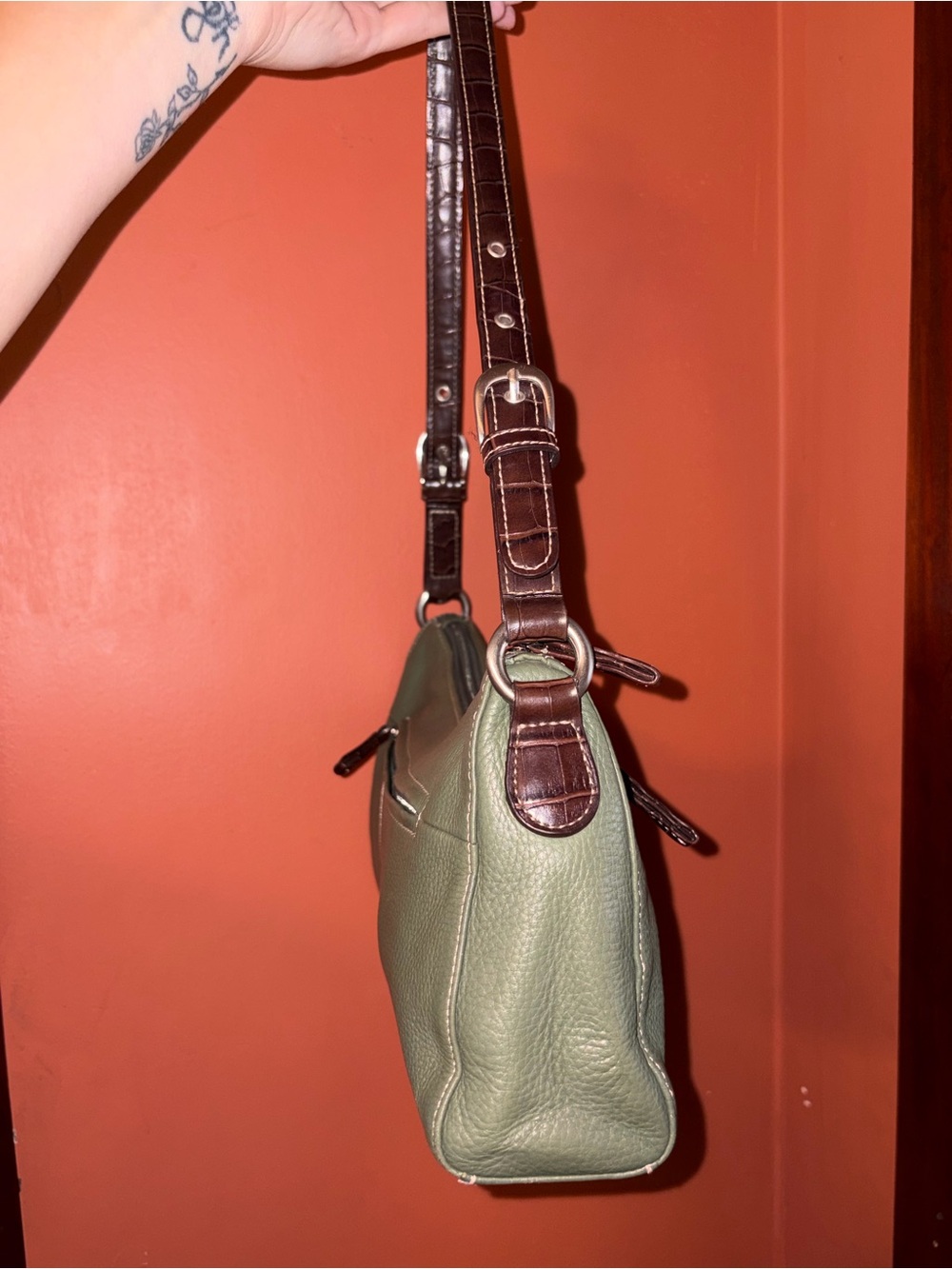 Tig & Co Y2K 90’s Vintage genuine leather bag - Picture 5 of 10